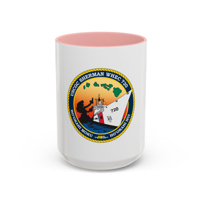 USCGC Sherman WHEC 720 new 2016 (U.S. Coast Guard) Accent Coffee Mug
