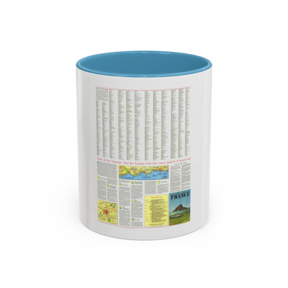 France - A Traveller's Map 2 (1971) (Map) Accent Coffee Mug