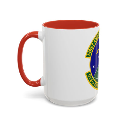 Tasse à café décorative du 916e Escadron de communications (US Air Force)