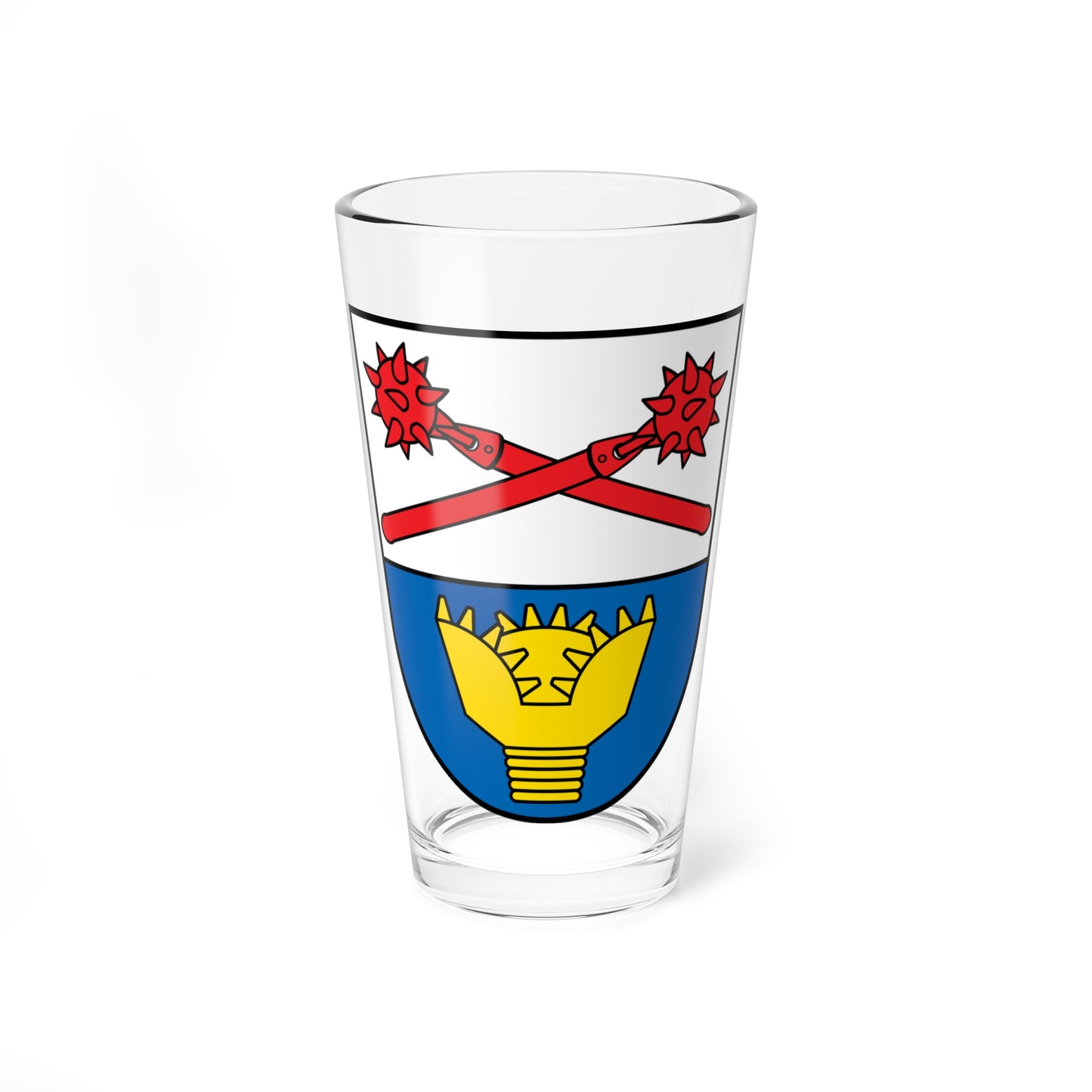DEU Ampfing COA (Germany) (Coat of Arms) Pint Glass 16oz