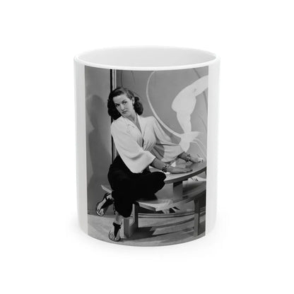 Jane Russell #210 (Vintage Female Icon) White Coffee Mug-11oz-Go Mug Yourself