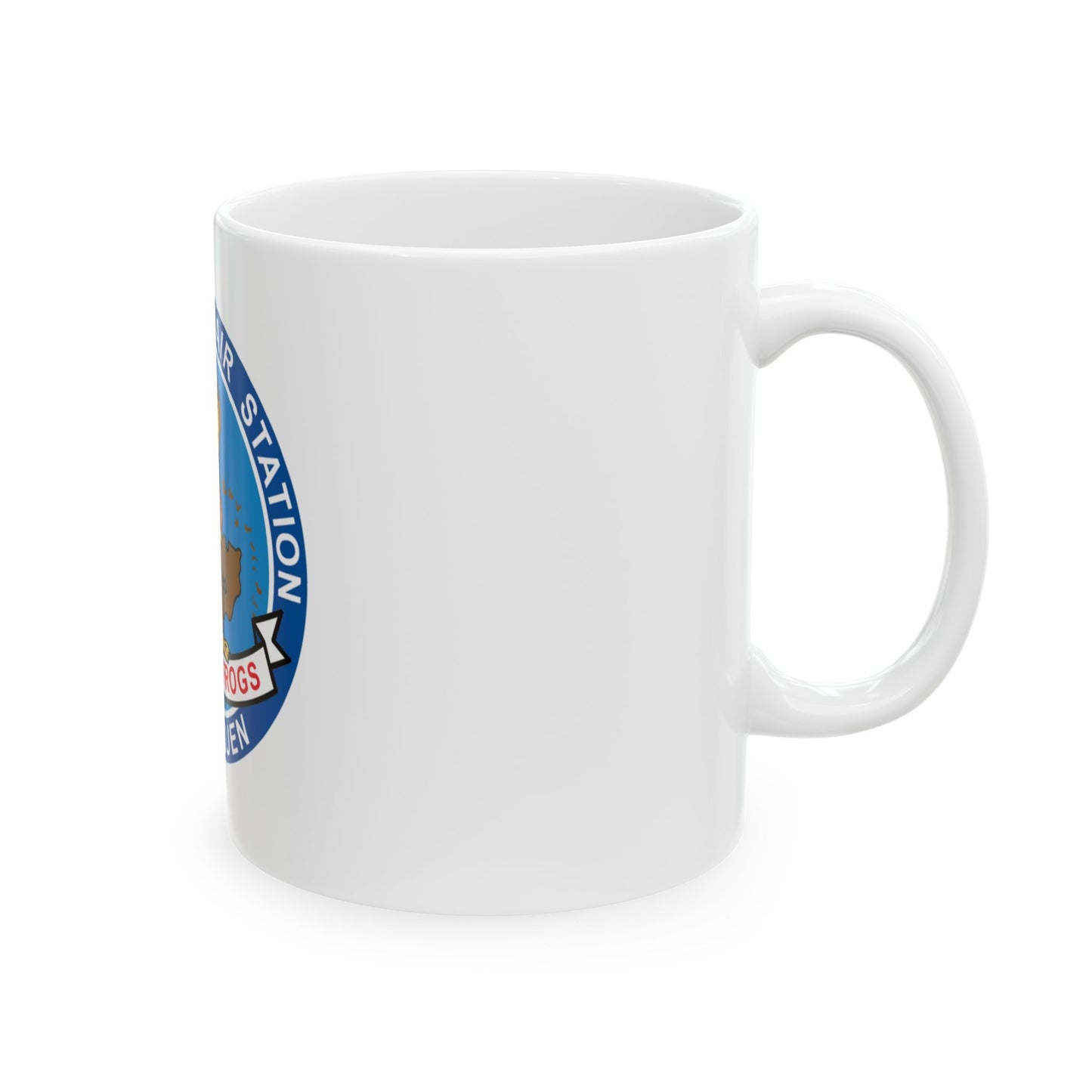 USCG Air Station Borinquen   Les SAR Frog (U.S. Coast Guard) White Coffee Mug