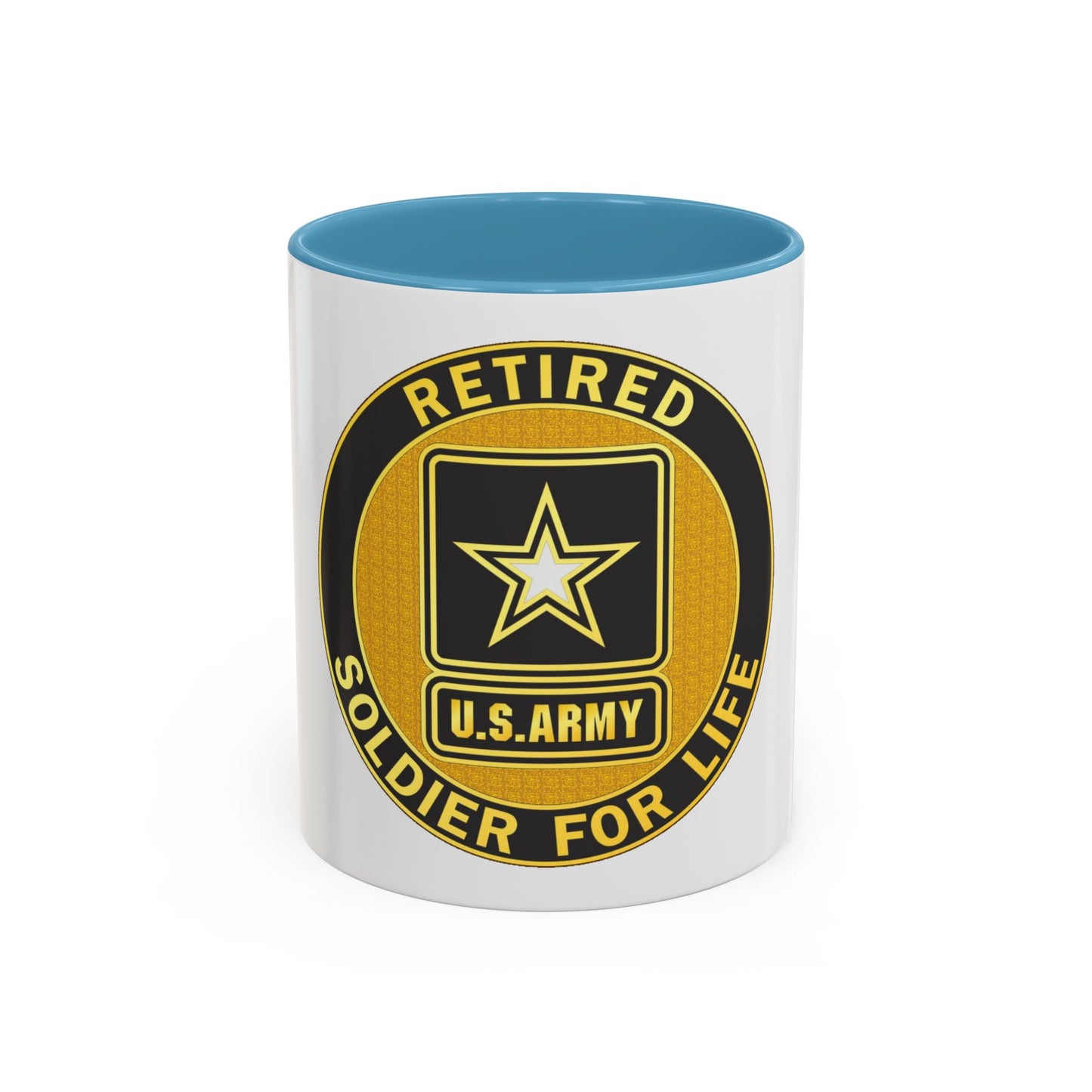 Retired Service Identification Badge (U.S. Army) Accent Coffee Mug