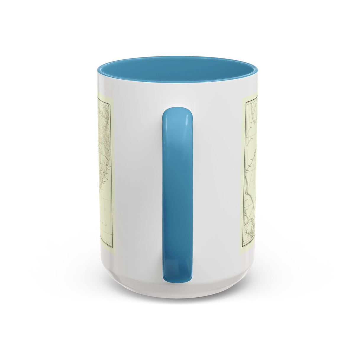 Asia - Kirin, Harbin, Vladivostok (1905) (Map) Accent Coffee Mug