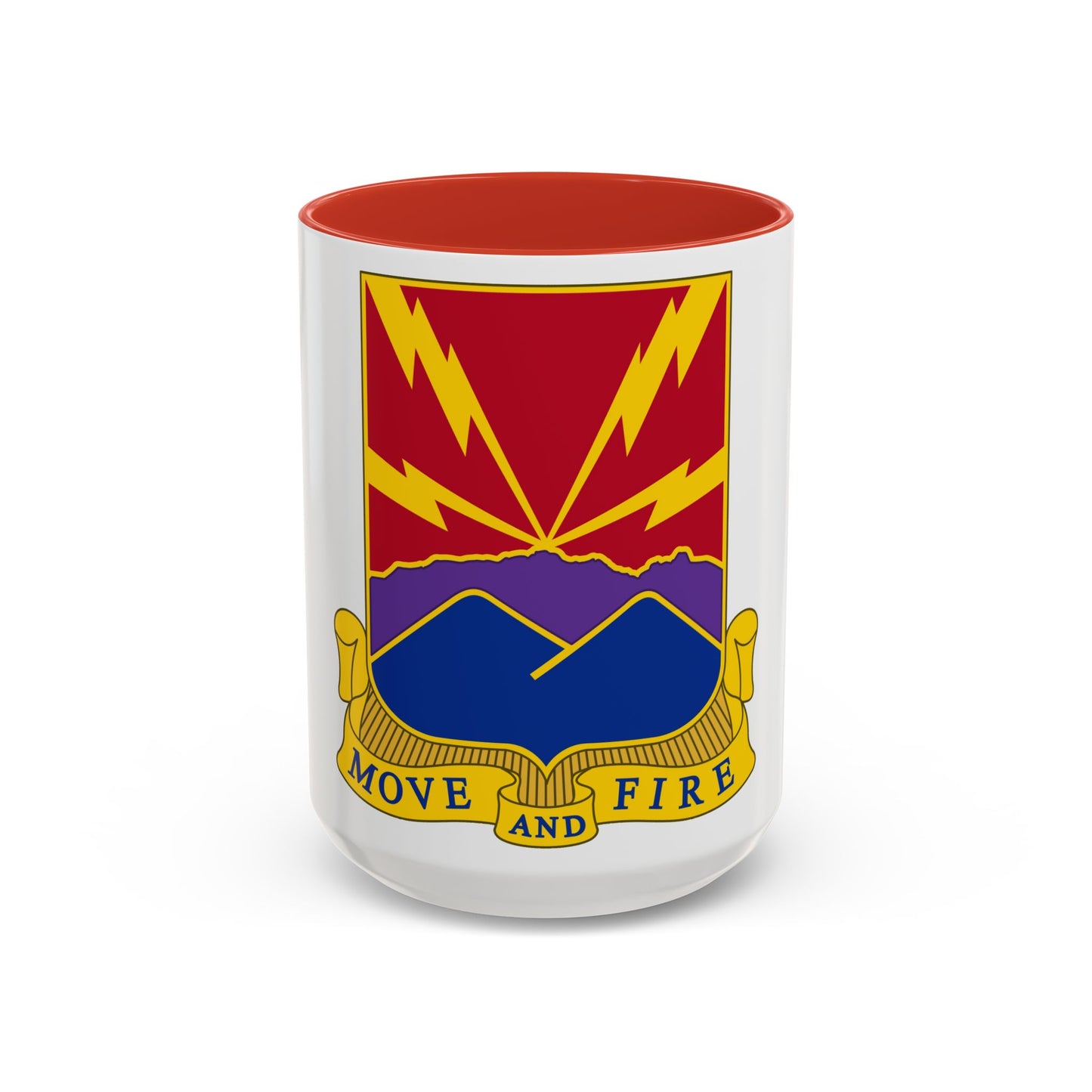 593rd Field Artillery Battalion (U.S. Army) Accent Coffee Mug