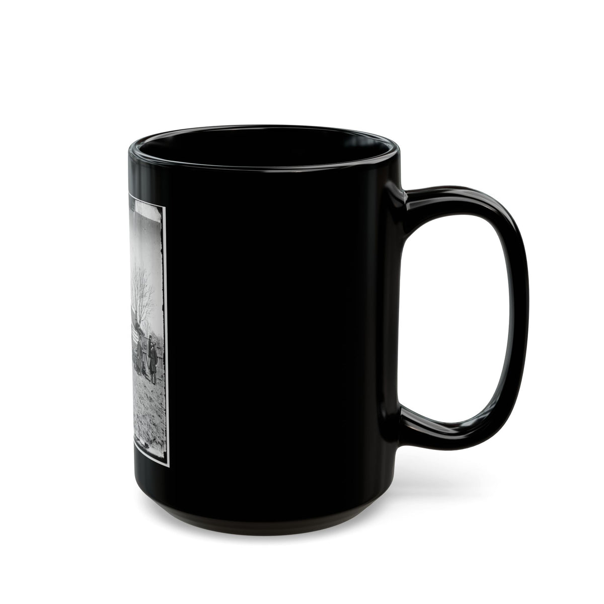 Unknown Location. Wagons And Camera Of Sam A. Cooley, U.S. Photographer, Department Of The South(2) (U.S. Civil War) Black Coffee Mug