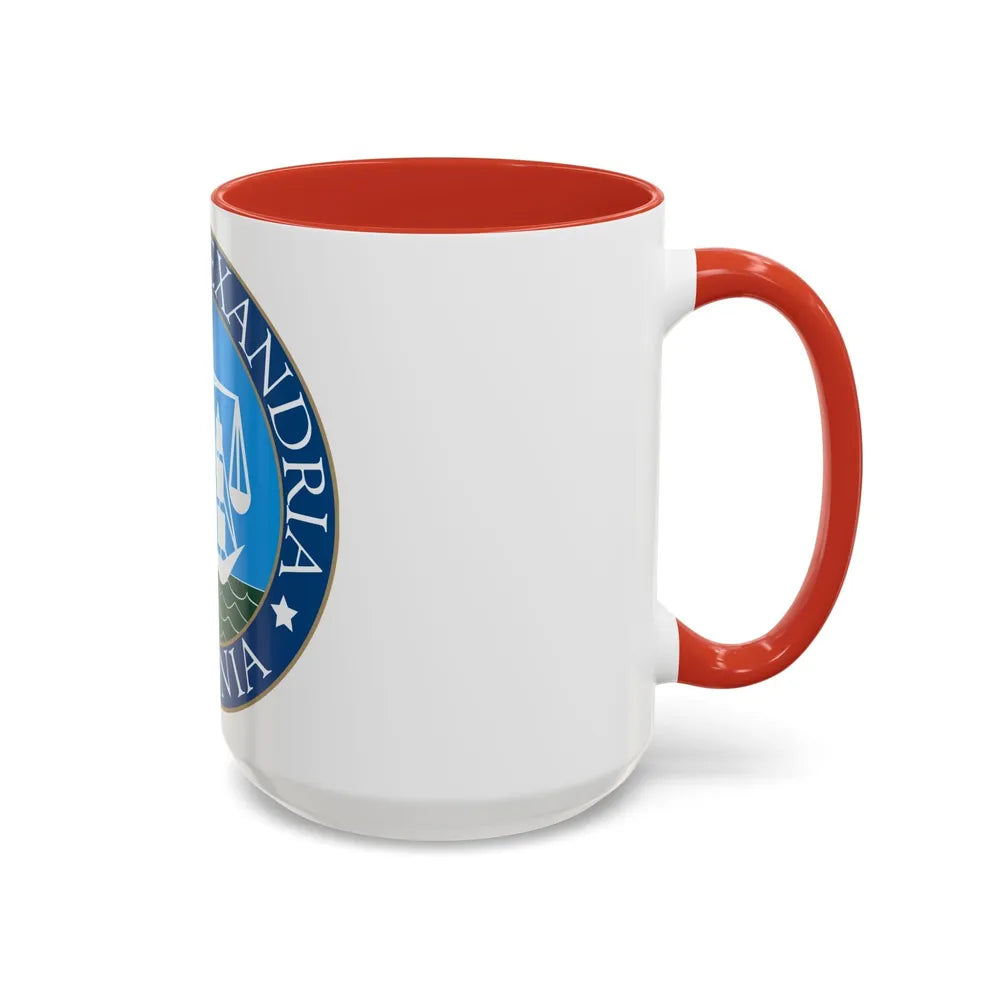 Seal of Alexandria Virginia - Accent Coffee Mug-Go Mug Yourself