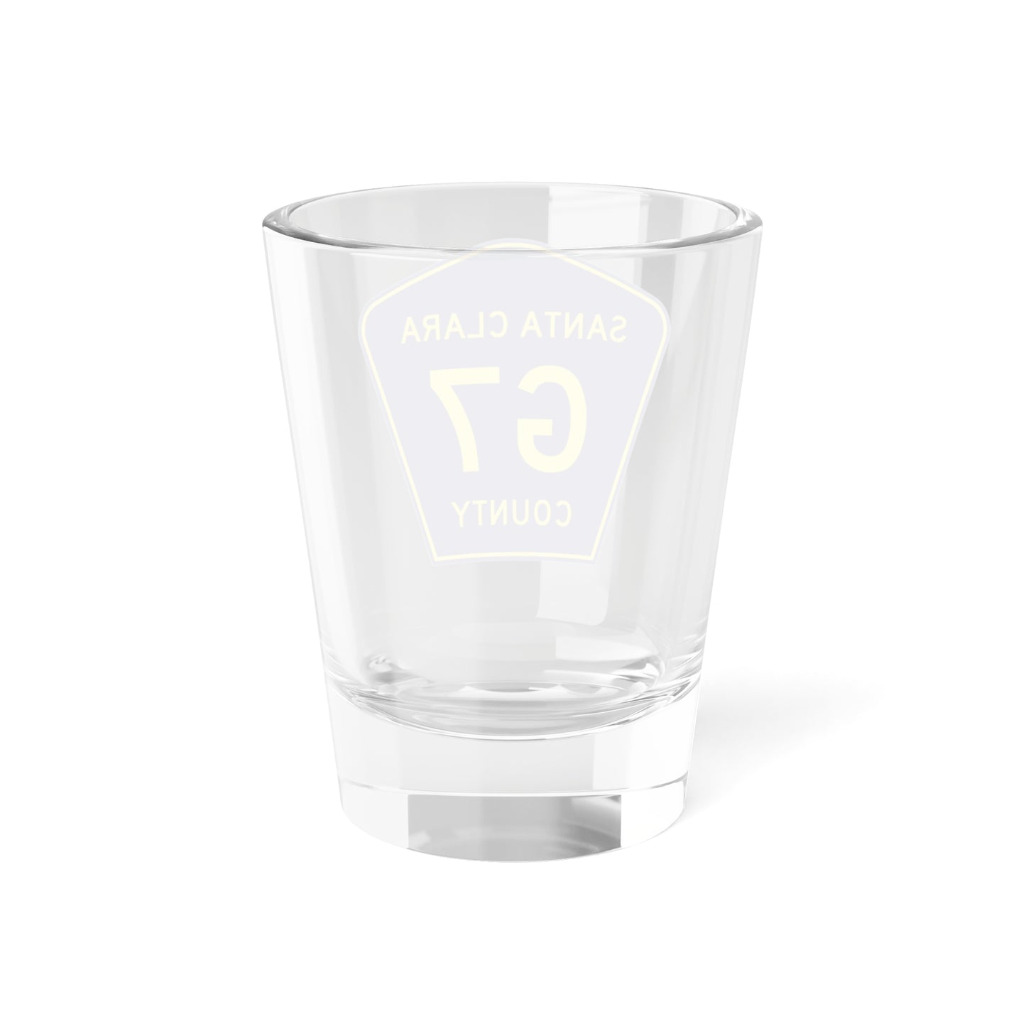 Santa Clara County G7 (California) (Road Sign) Shot Glass 1.5oz