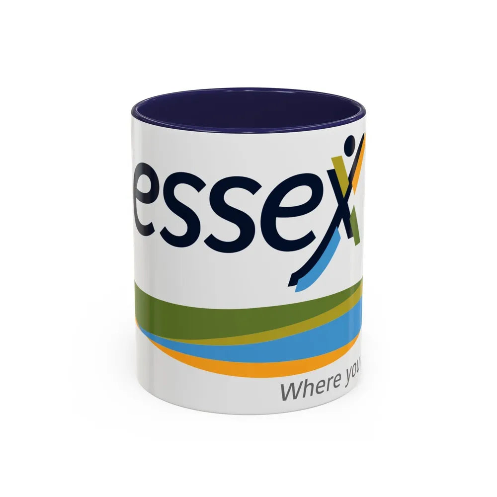 Essex Ontario Flag Canada - Accent Coffee Mug-11oz-Navy-Go Mug Yourself