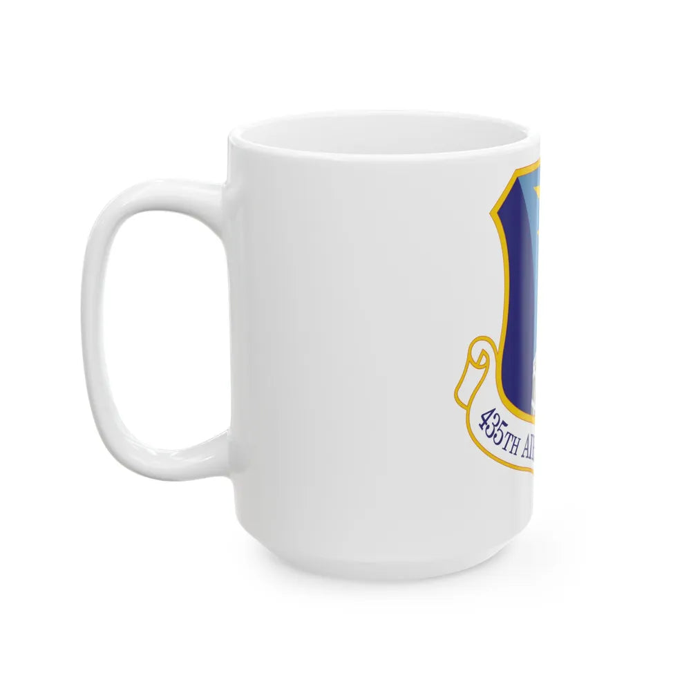 435th Air Base Wing (U.S. Air Force) White Coffee Mug-Go Mug Yourself