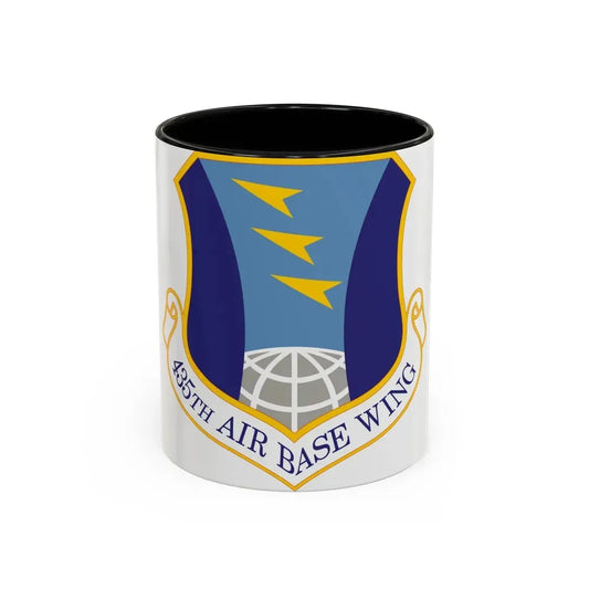 435th Air Base Wing (U.S. Air Force) Accent Coffee Mug 11oz Black - Go Mug Yourself