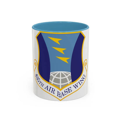 435th Air Base Wing (U.S. Air Force) Accent Coffee Mug 11oz Light Blue - Go Mug Yourself