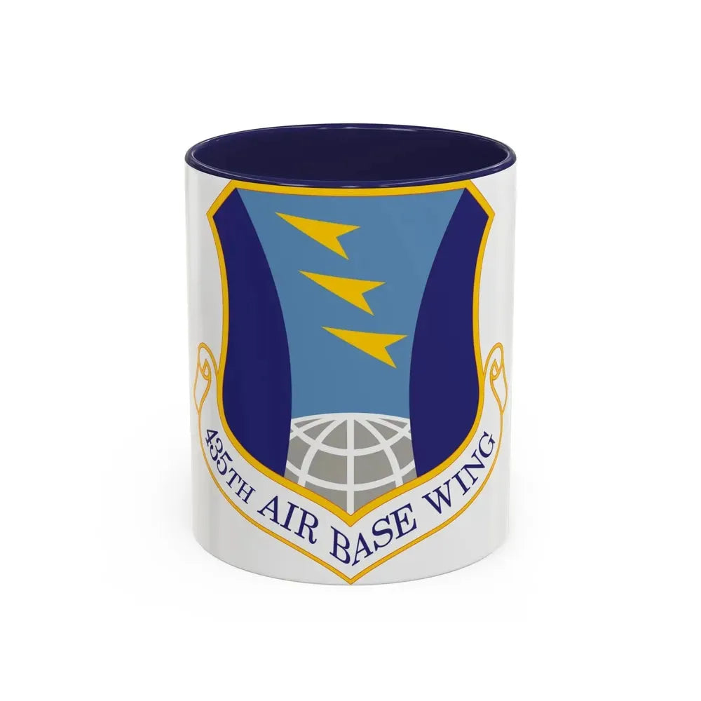 435th Air Base Wing (U.S. Air Force) Accent Coffee Mug 11oz Navy - Go Mug Yourself