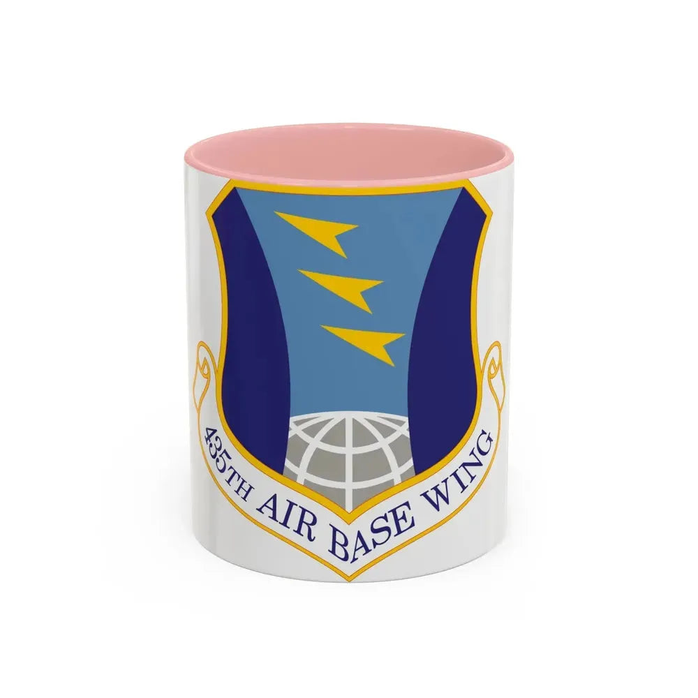 435th Air Base Wing (U.S. Air Force) Accent Coffee Mug 11oz Pink - Go Mug Yourself