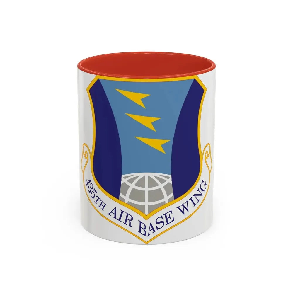 435th Air Base Wing (U.S. Air Force) Accent Coffee Mug 11oz Red - Go Mug Yourself