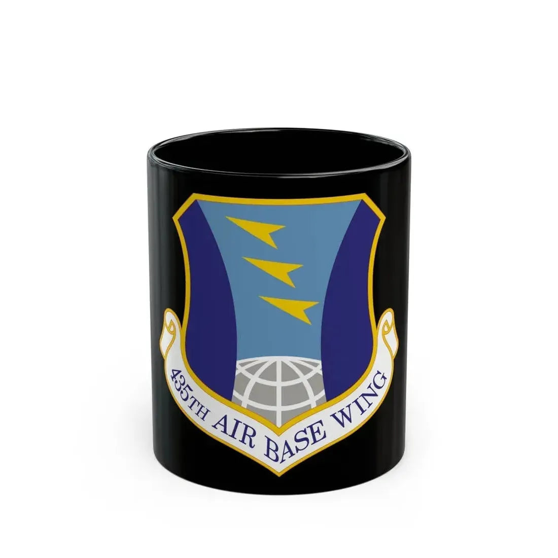 435th Air Base Wing (U.S. Air Force) Black Coffee Mug 11oz - Go Mug Yourself