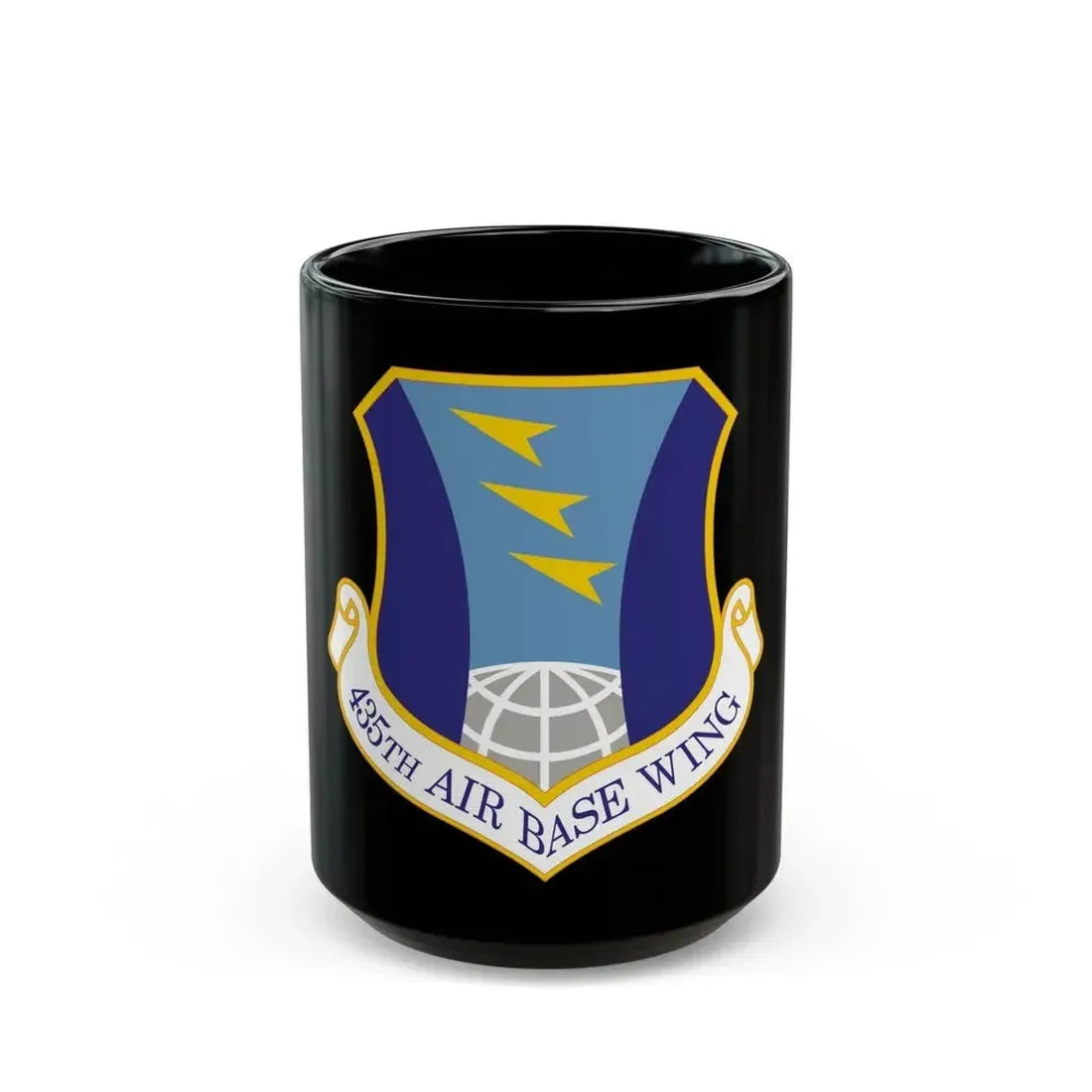 435th Air Base Wing (U.S. Air Force) Black Coffee Mug 15oz - Go Mug Yourself