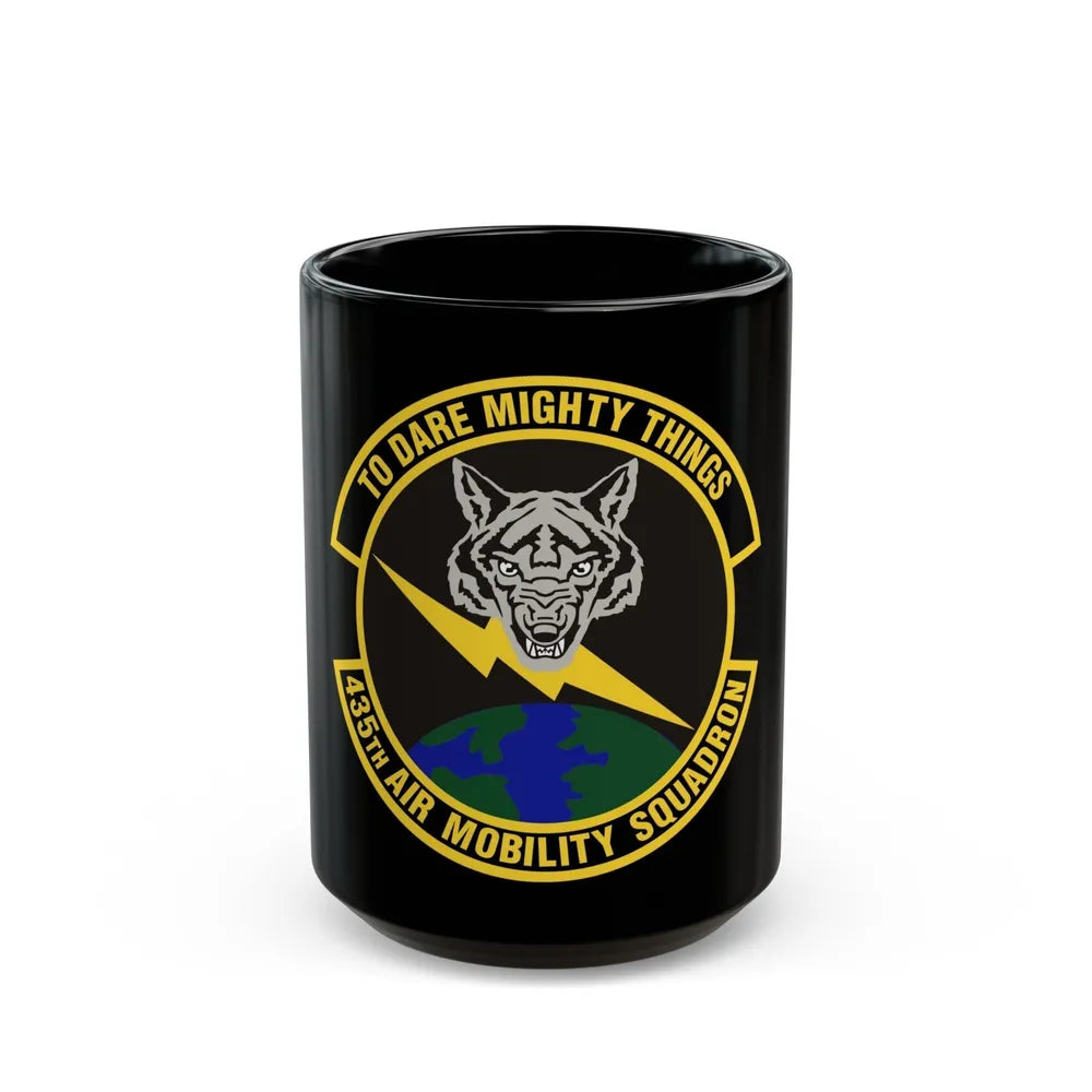 435th Air Mobility Squadron (U.S. Air Force) Black Coffee Mug-15oz-Go Mug Yourself