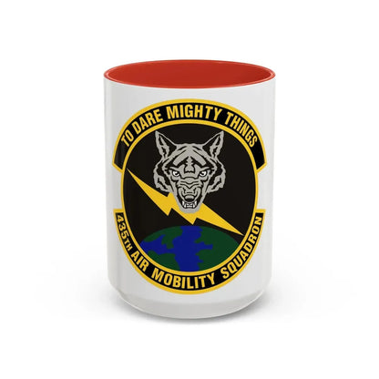 435th Air Mobility Squadron (U.S. Air Force) Accent Coffee Mug 15oz Red - Go Mug Yourself