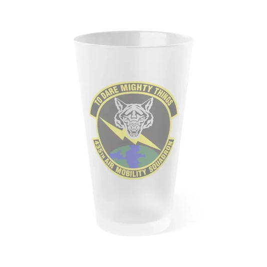 435th Air Mobility Squadron (U.S. Air Force) Frosted Pint Glass 16oz Default Title - Go Mug Yourself