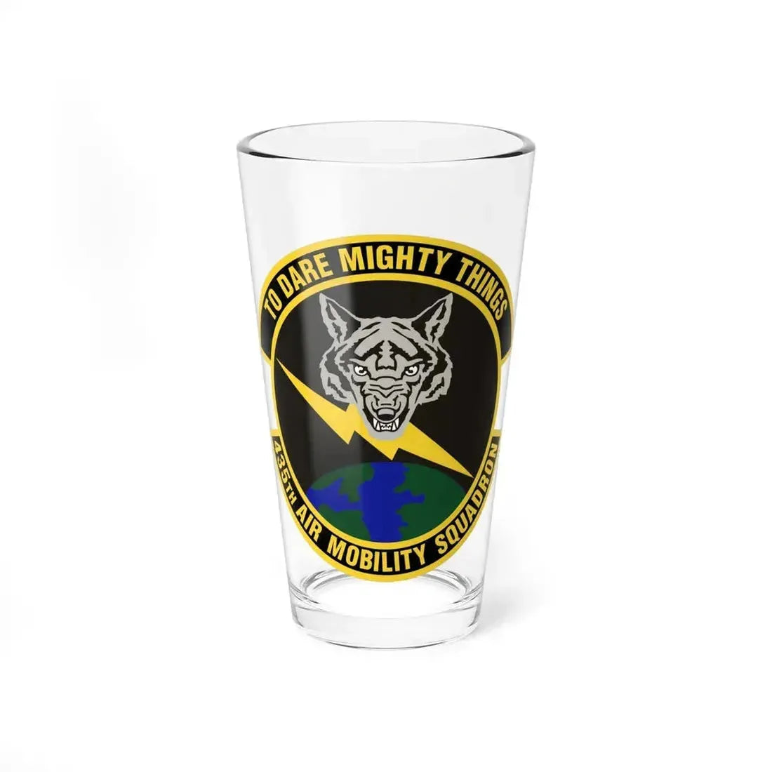435th Air Mobility Squadron (U.S. Air Force) Pint Glass 16oz 16oz - Go Mug Yourself