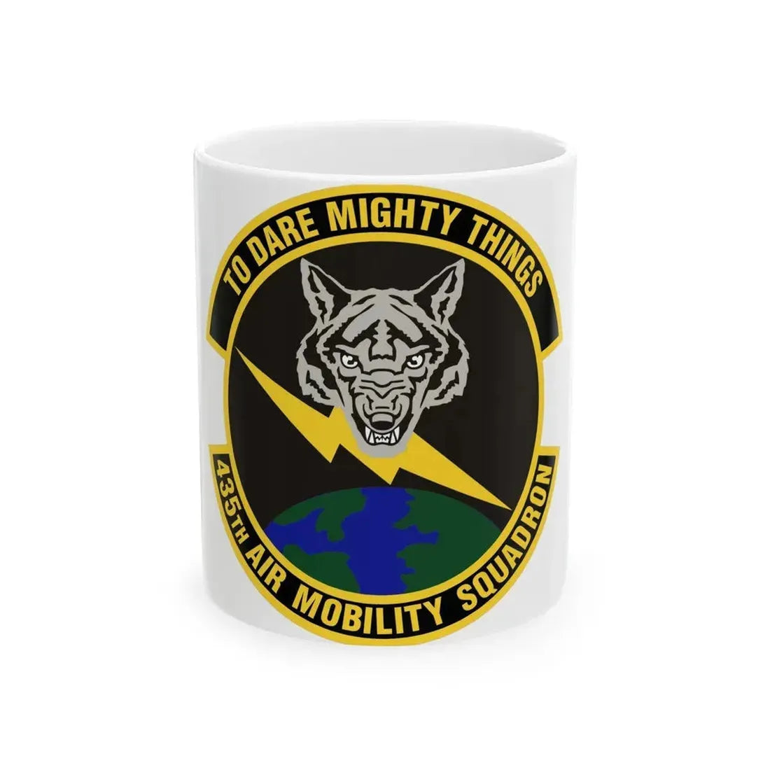 435th Air Mobility Squadron (U.S. Air Force) White Coffee Mug 11oz - Go Mug Yourself