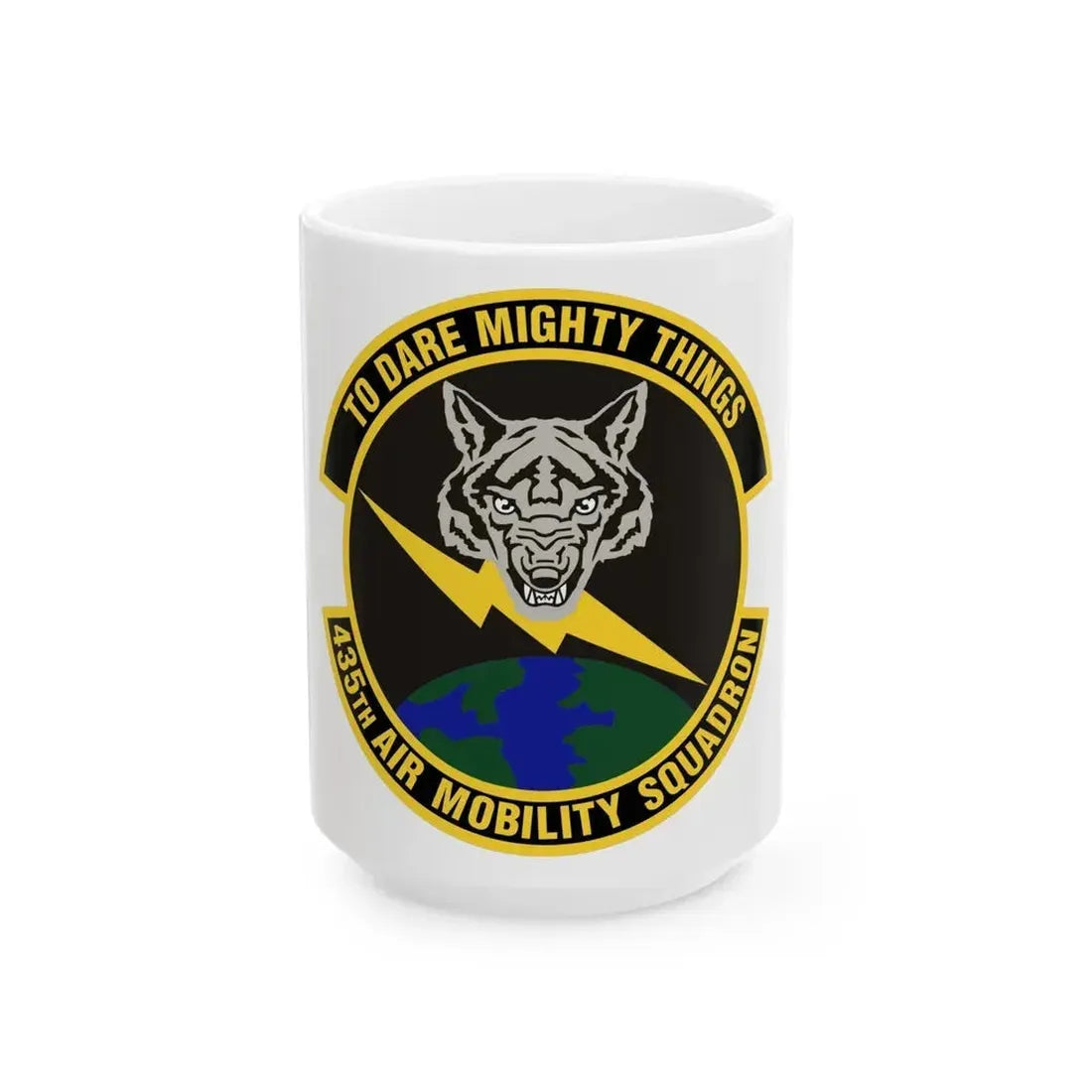 435th Air Mobility Squadron (U.S. Air Force) White Coffee Mug - Go Mug Yourself