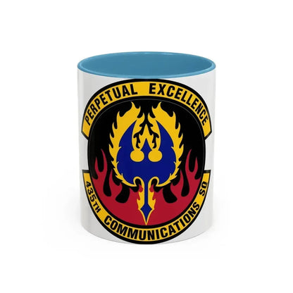 435th Communications Squadron (U.S. Air Force) Accent Coffee Mug 11oz Light Blue - Go Mug Yourself