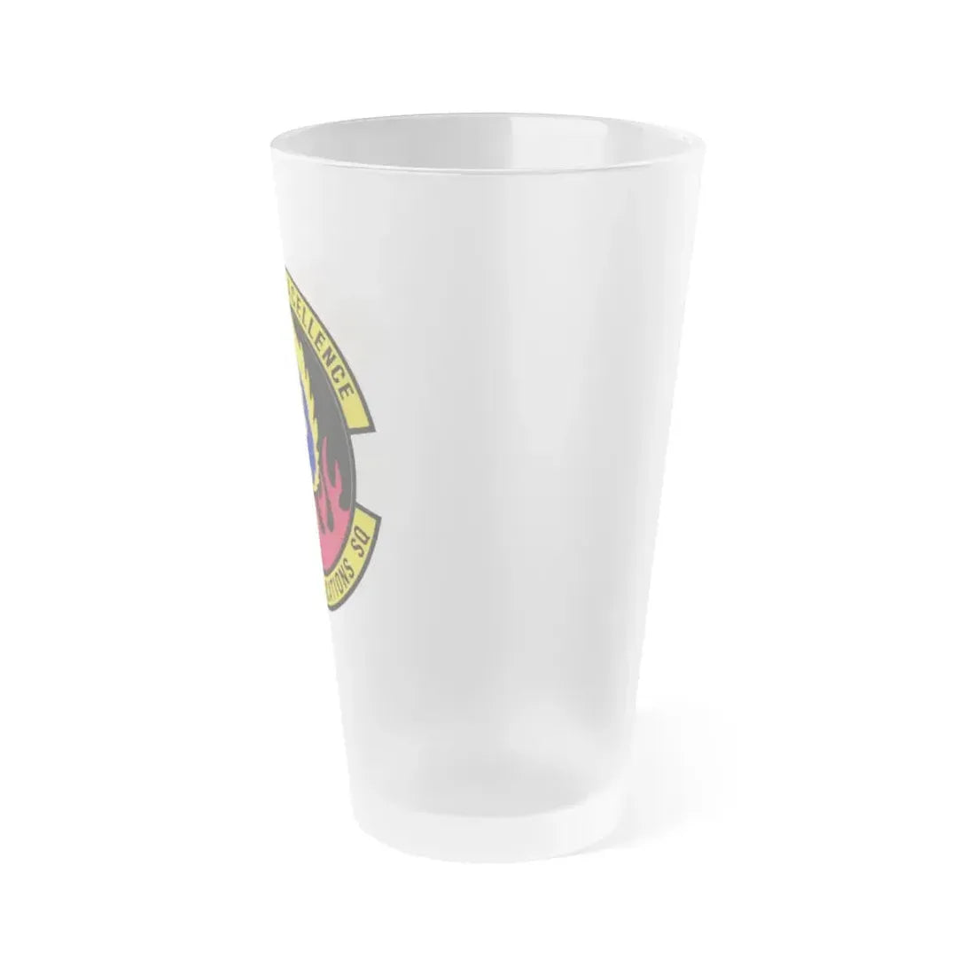 435th Communications Squadron (U.S. Air Force) Frosted Pint Glass 16oz - Go Mug Yourself