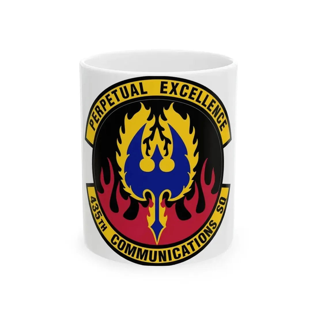 435th Communications Squadron (U.S. Air Force) White Coffee Mug 11oz - Go Mug Yourself