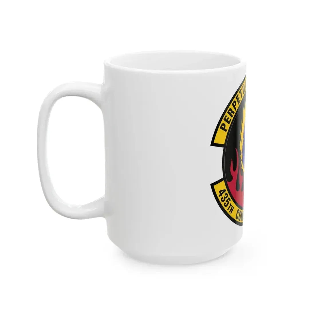 435th Communications Squadron (U.S. Air Force) White Coffee Mug - Go Mug Yourself