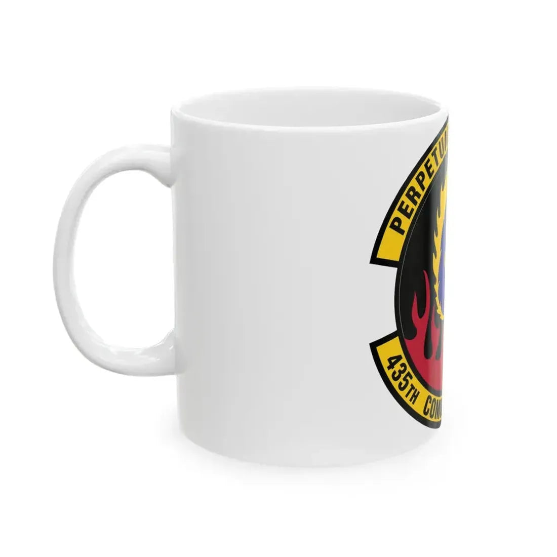435th Communications Squadron (U.S. Air Force) White Coffee Mug - Go Mug Yourself