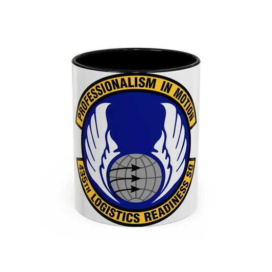 435th Logistics Readiness Squadron (U.S. Air Force) Accent Coffee Mug 11oz Black - Go Mug Yourself