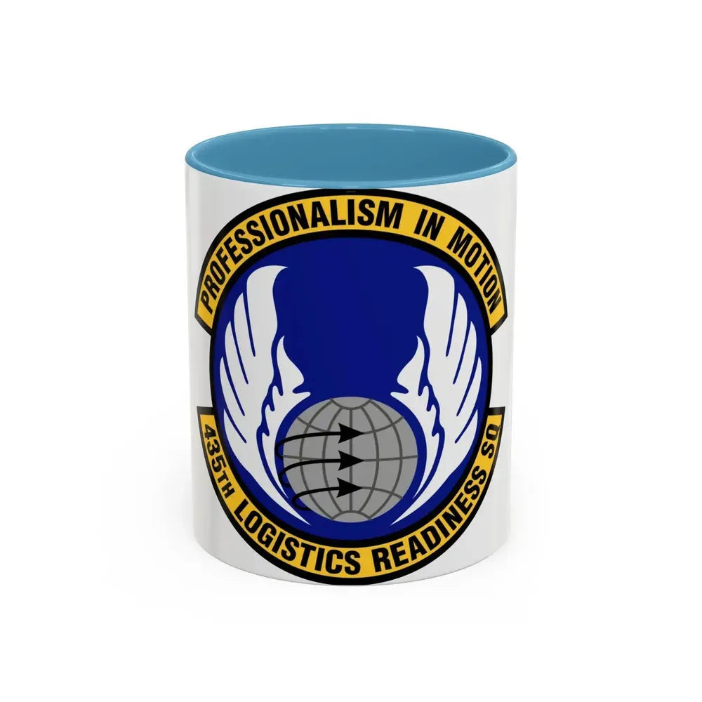 435th Logistics Readiness Squadron (U.S. Air Force) Accent Coffee Mug 11oz Light Blue - Go Mug Yourself