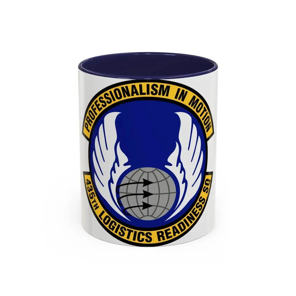 435th Logistics Readiness Squadron (U.S. Air Force) Accent Coffee Mug 11oz Navy - Go Mug Yourself