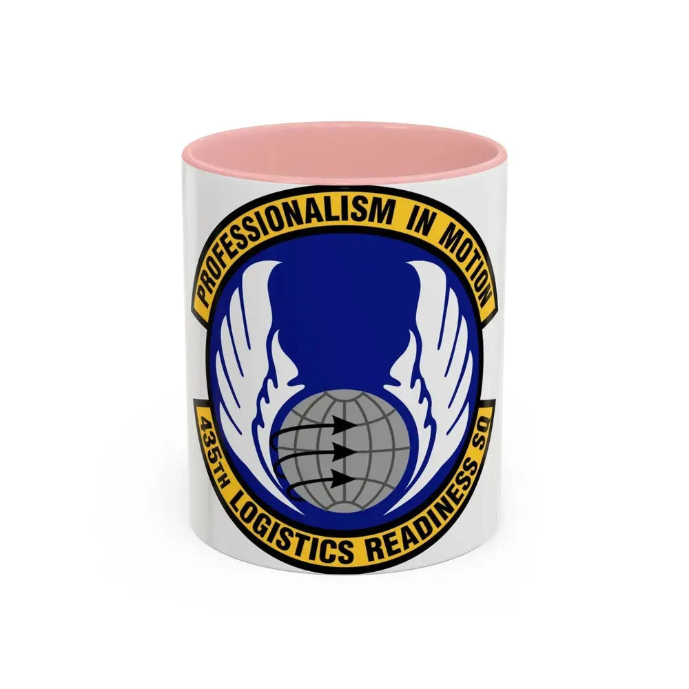 435th Logistics Readiness Squadron (U.S. Air Force) Accent Coffee Mug 11oz Pink - Go Mug Yourself