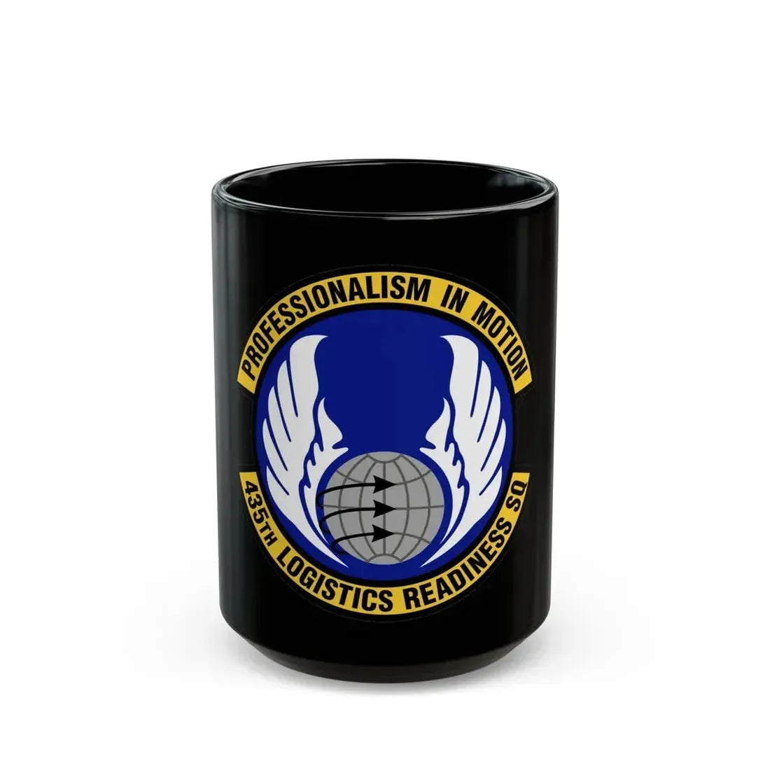 435th Logistics Readiness Squadron (U.S. Air Force) Black Coffee Mug 15oz - Go Mug Yourself