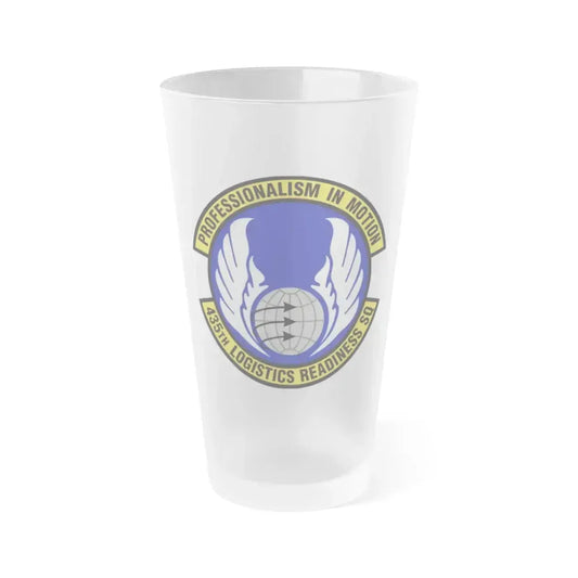 435th Logistics Readiness Squadron (U.S. Air Force) Frosted Pint Glass 16oz 16oz Frosted - Go Mug Yourself