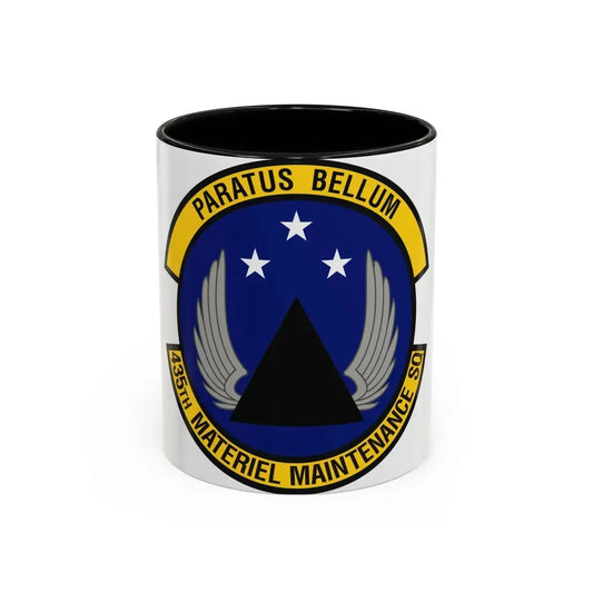 435th Materiel Maintenance Squadron (U.S. Air Force) Accent Coffee Mug 11oz Black - Go Mug Yourself