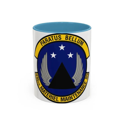 435th Materiel Maintenance Squadron (U.S. Air Force) Accent Coffee Mug 11oz Light Blue - Go Mug Yourself
