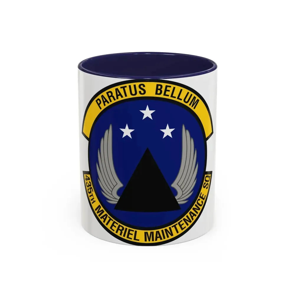 435th Materiel Maintenance Squadron (U.S. Air Force) Accent Coffee Mug 11oz Navy - Go Mug Yourself