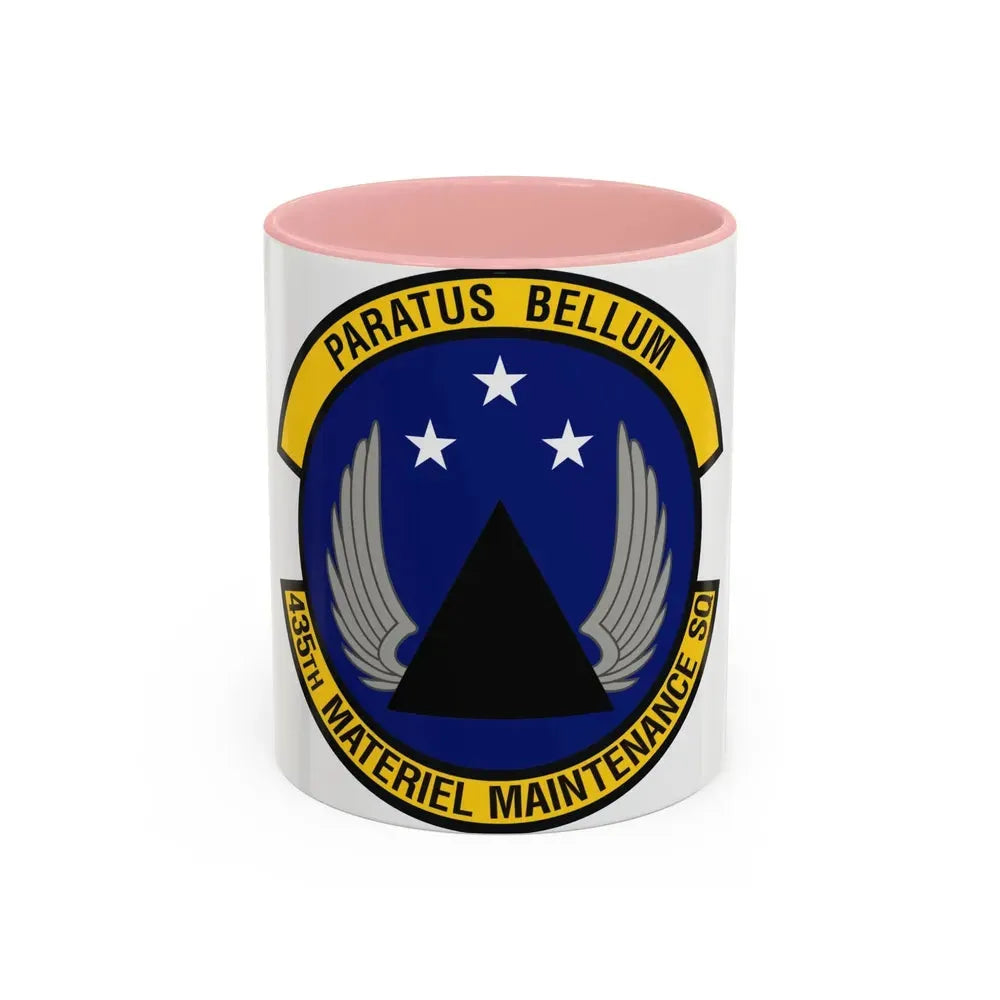 435th Materiel Maintenance Squadron (U.S. Air Force) Accent Coffee Mug 11oz Pink - Go Mug Yourself