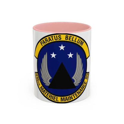 435th Materiel Maintenance Squadron (U.S. Air Force) Accent Coffee Mug 11oz Pink - Go Mug Yourself