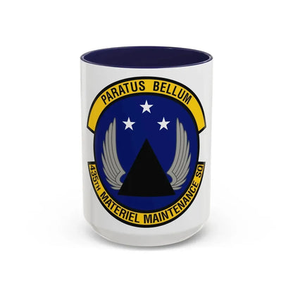 435th Materiel Maintenance Squadron (U.S. Air Force) Accent Coffee Mug 15oz Navy - Go Mug Yourself