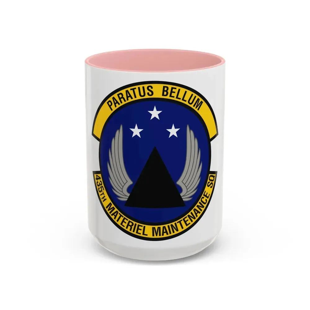 435th Materiel Maintenance Squadron (U.S. Air Force) Accent Coffee Mug 15oz Pink - Go Mug Yourself