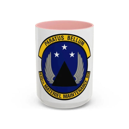 435th Materiel Maintenance Squadron (U.S. Air Force) Accent Coffee Mug 15oz Pink - Go Mug Yourself