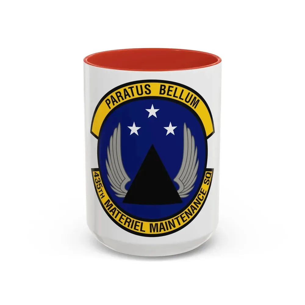 435th Materiel Maintenance Squadron (U.S. Air Force) Accent Coffee Mug 15oz Red - Go Mug Yourself