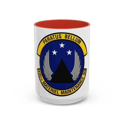 435th Materiel Maintenance Squadron (U.S. Air Force) Accent Coffee Mug 15oz Red - Go Mug Yourself