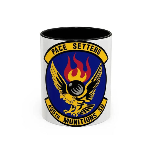 435th Munitions Squadron (U.S. Air Force) Accent Coffee Mug 11oz Black - Go Mug Yourself