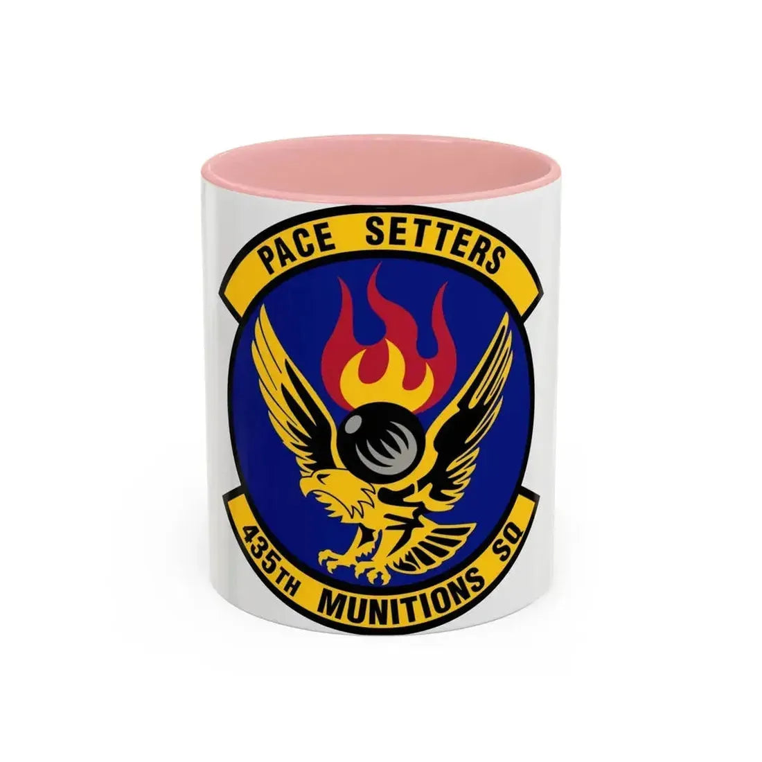 435th Munitions Squadron (U.S. Air Force) Accent Coffee Mug 11oz Pink - Go Mug Yourself